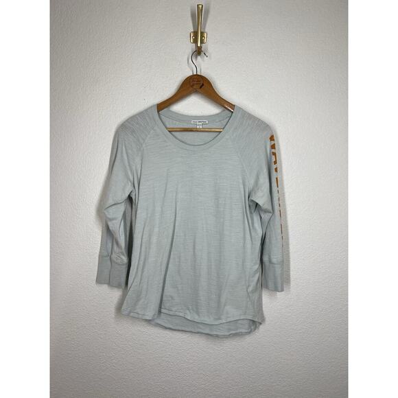 James Perse Womens Cotton Slub California Top Size 3 US Large Blue Waterier - Picture 2 of 6